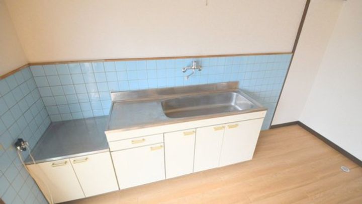広島県広島市安佐北区亀山6(マンション)の賃貸物件のキッチン