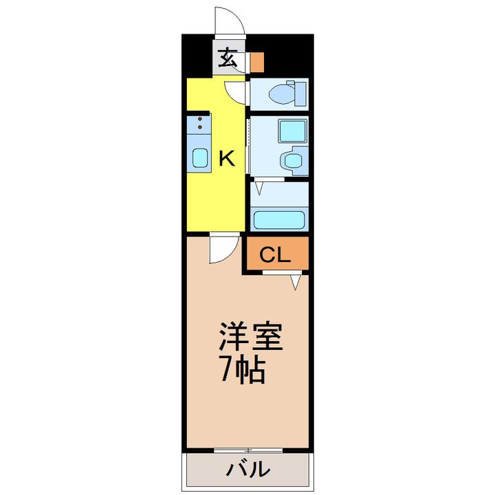 エクセラン広見の間取り