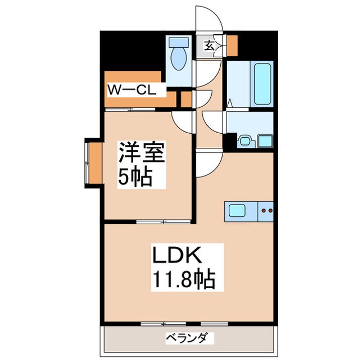 フィエスタ水前寺の間取り