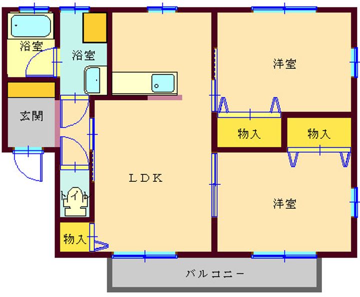 ジュペール池田Bの間取り