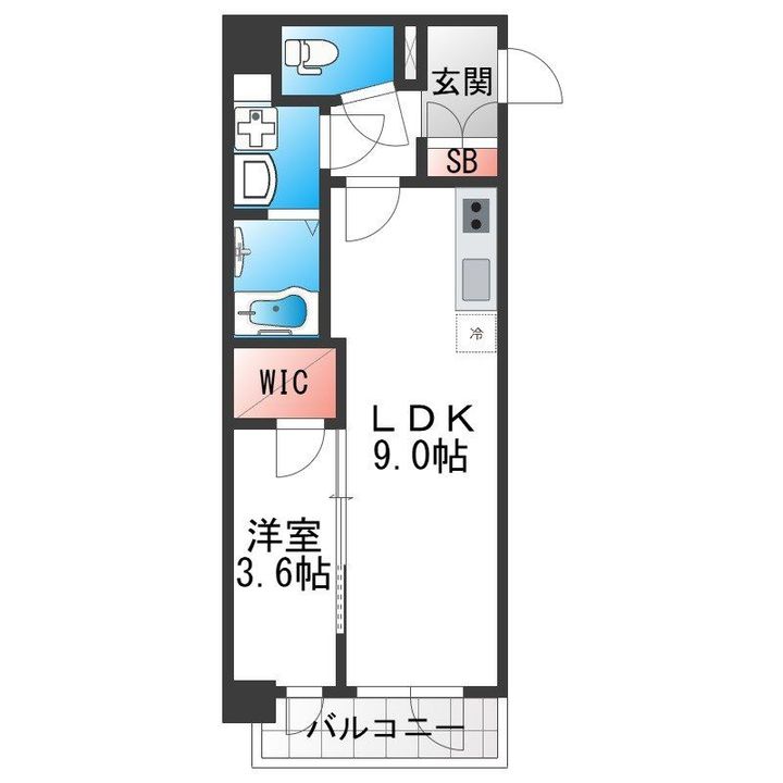 Alivis緑橋の間取り