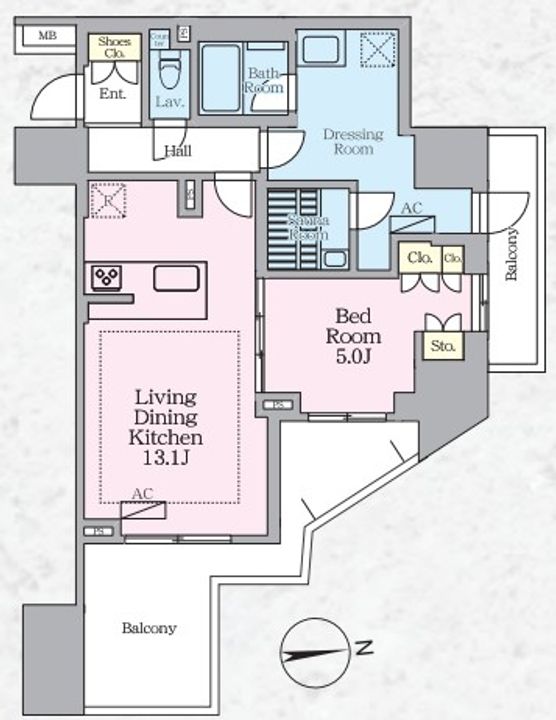 ラグゼナ八王子寺町の間取り