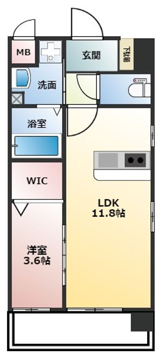 PROUDII花畑の間取り