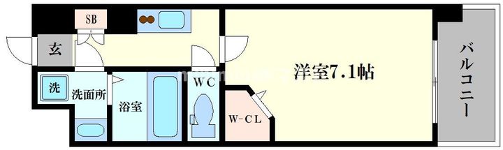 ミラージュパレス難波幸町の間取り