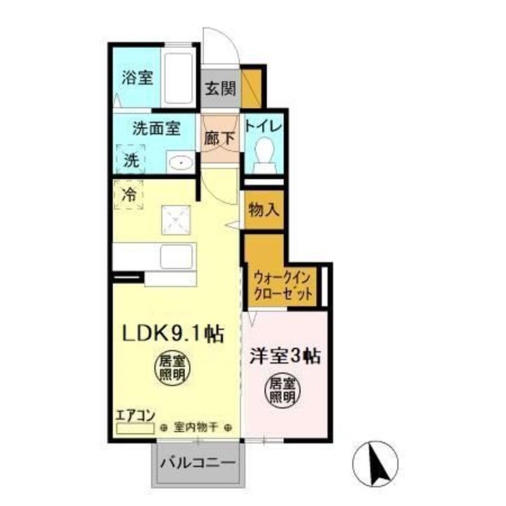 茨城県日立市滑川本町1(アパート)の賃貸物件の間取り