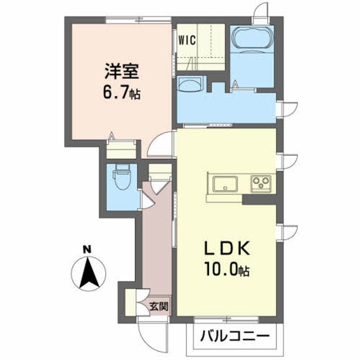 福島県相馬市小泉字山田(アパート)の賃貸物件の間取り