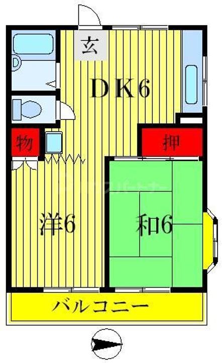伸光ハイムの間取り