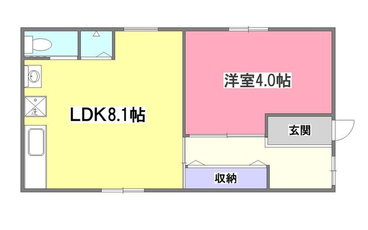 東京都清瀬市松山1(アパート)の賃貸物件の間取り