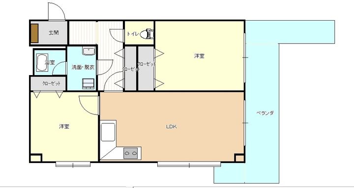 サンパレス鷹匠の間取り
