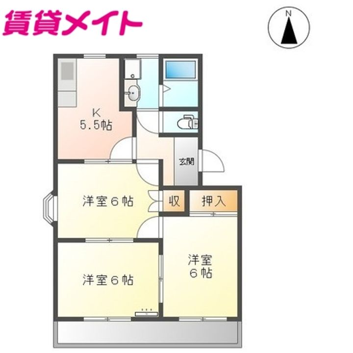 ルミナスハイムの間取り