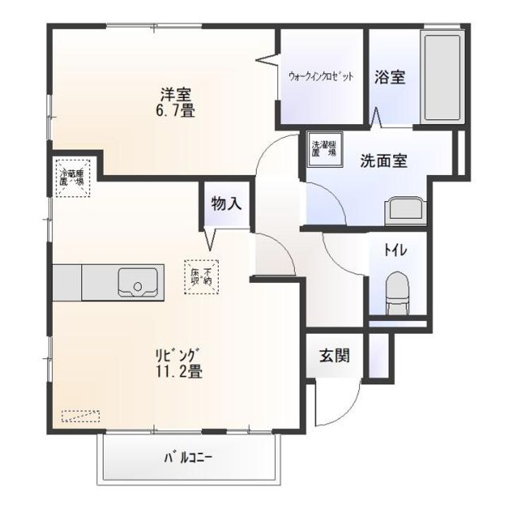 UWATTE HILLS Hの間取り