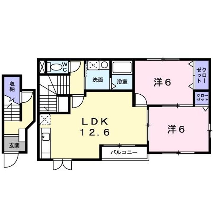 兵庫県丹波市氷上町上成松(アパート)の賃貸物件の間取り