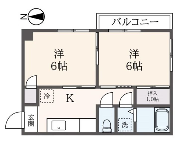 カーサアプリコルテの間取り