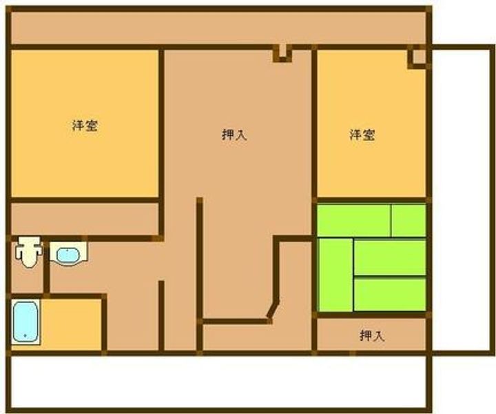 広島県呉市広大新開2(マンション)の賃貸物件の間取り
