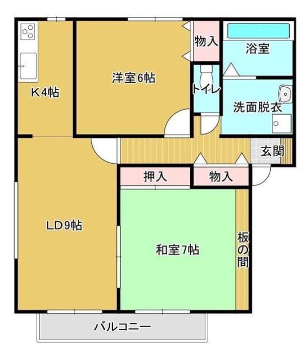 メモリアルパークDの間取り