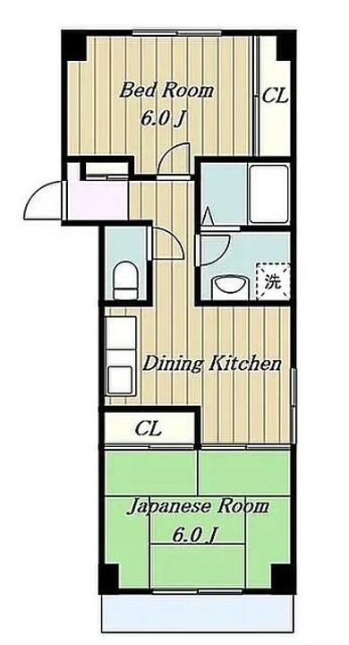 コーポ川口の間取り