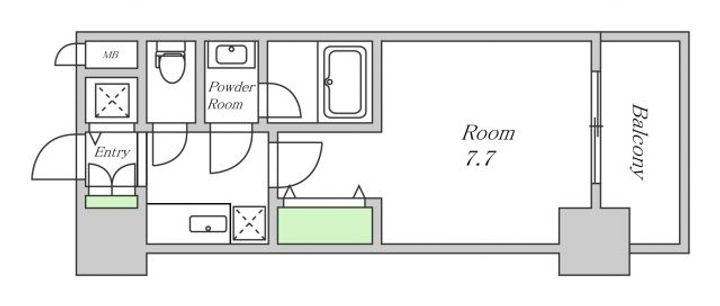 S-RESIDENCE福島Luxeの間取り