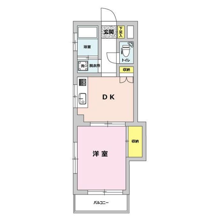 東京都北区赤羽南2(マンション)の賃貸物件の間取り