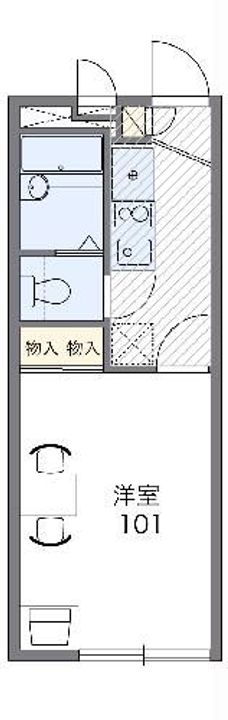 レオパレスシプレーヌ駅北の間取り