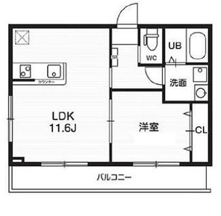 東京都大田区西糀谷3(マンション)の賃貸物件の間取り