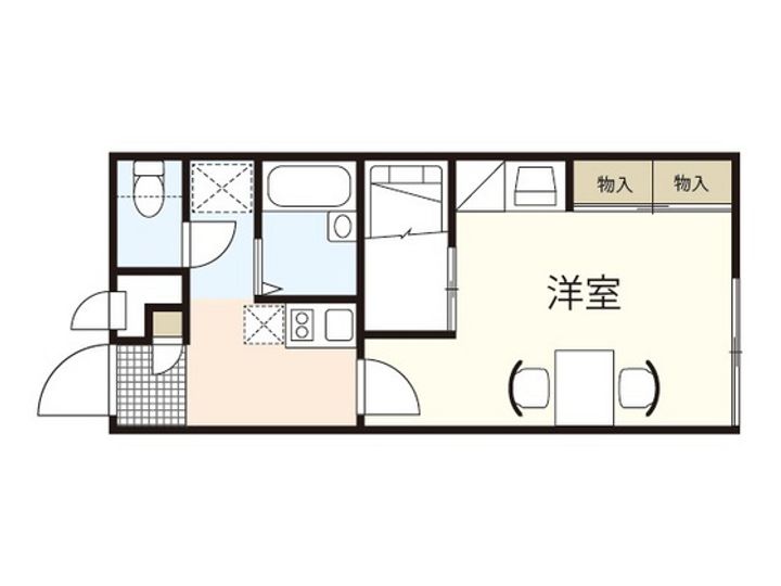レオパレスソナタの間取り