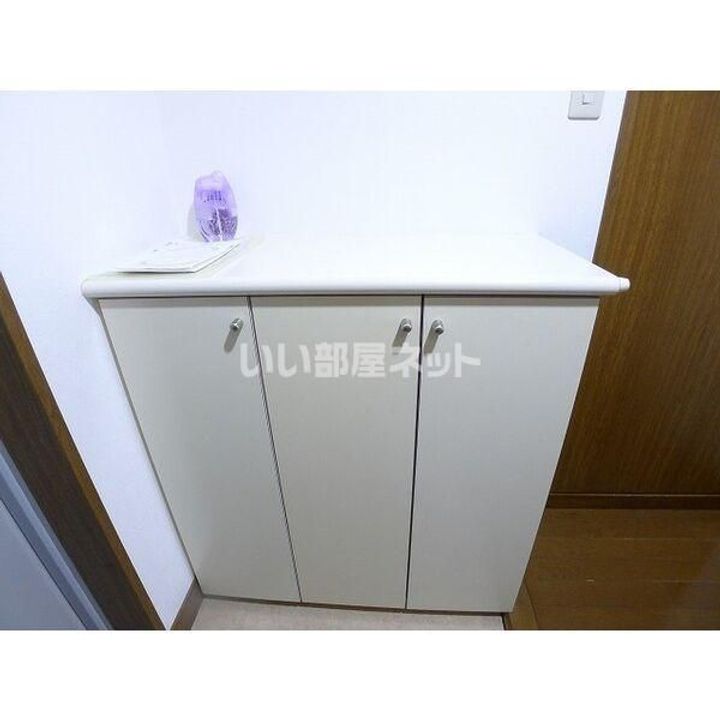 栃木県宇都宮市上大曽町(マンション)の賃貸物件の玄関