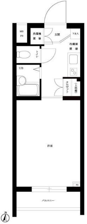 東京都杉並区上高井戸1(マンション)の賃貸物件の間取り