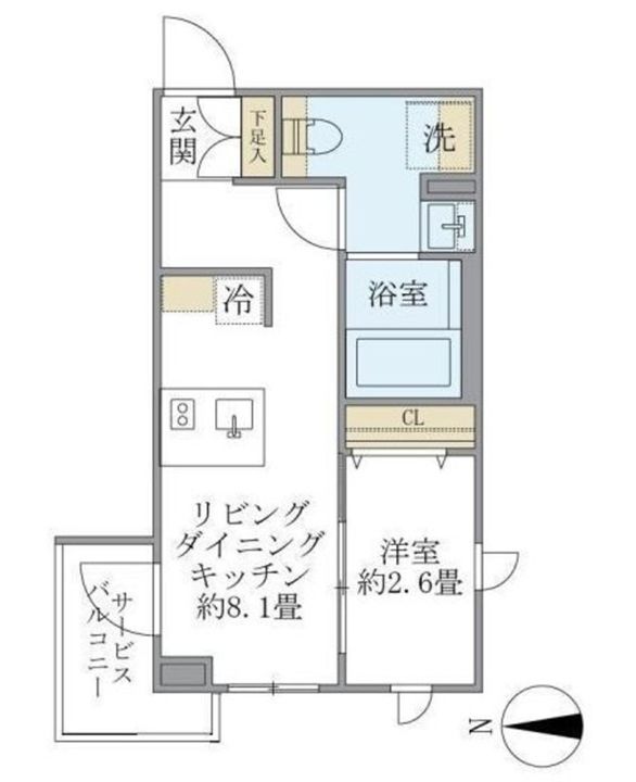 La Perla Nakanoの間取り