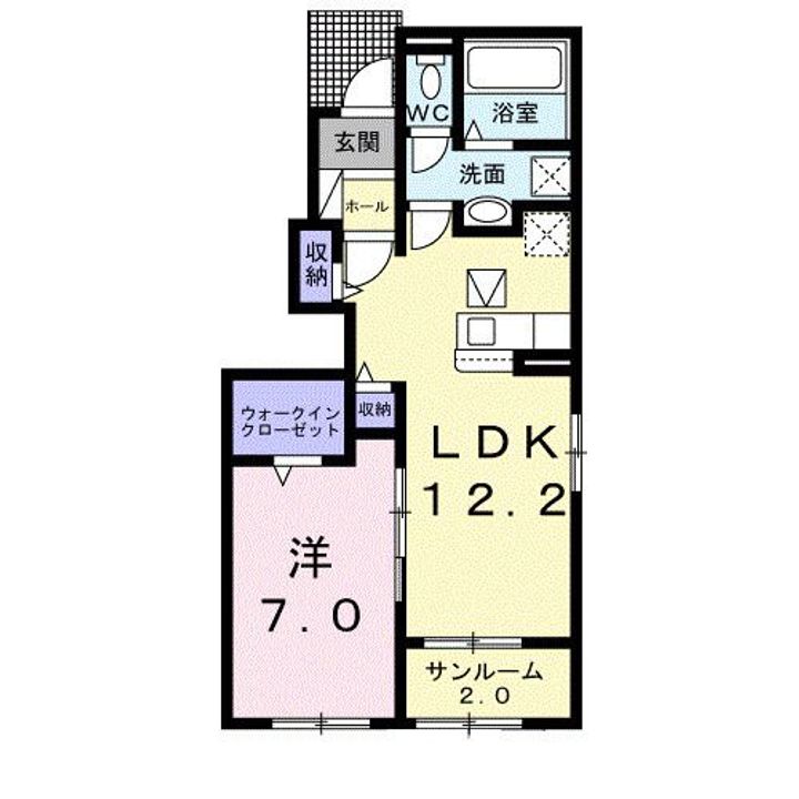 コリーナ アルモ Dの間取り