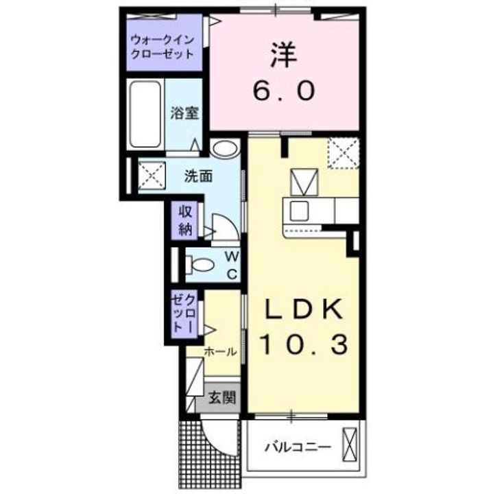 サンシャインBの間取り