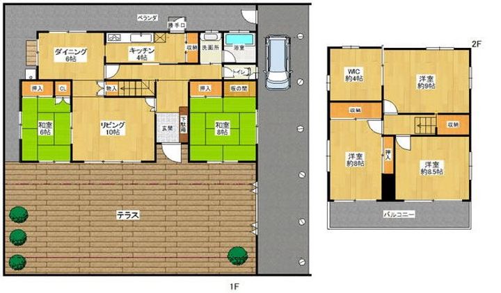大阪府箕面市桜5(一戸建)の賃貸物件の間取り
