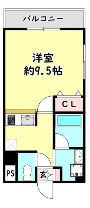 大阪府門真市常称寺町(マンション)の賃貸物件の間取り