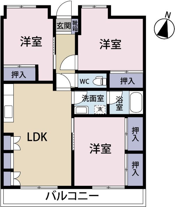 サンコーポ若草の間取り