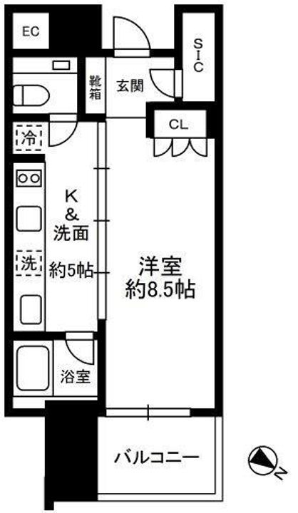 THE ROPPONGI TOKYO SUPERIOR RESIDENの間取り