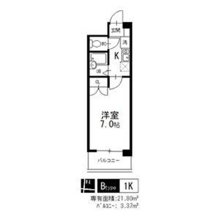 愛知県名古屋市中川区上脇町1(マンション)の賃貸物件の間取り