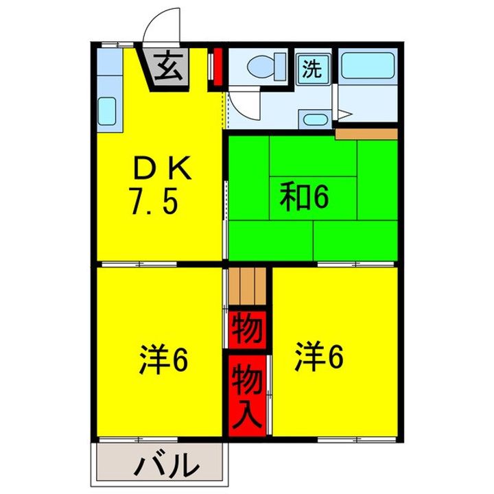 ブルースカイの間取り