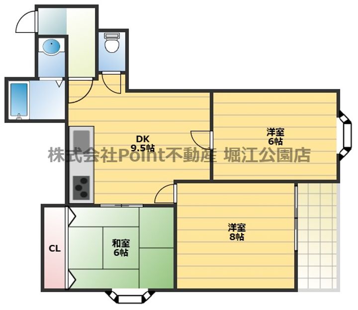 大阪府大阪市鶴見区今津南1(マンション)の賃貸物件の間取り