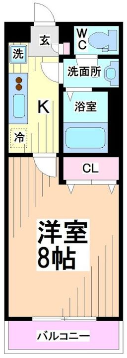神奈川県川崎市多摩区西生田5(アパート)の賃貸物件の間取り