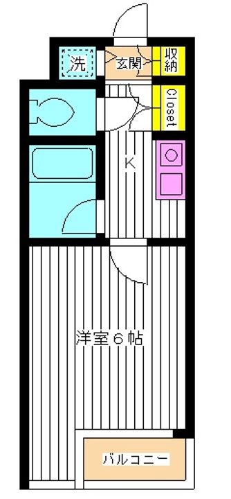 東京都豊島区南長崎3(マンション)の賃貸物件の間取り