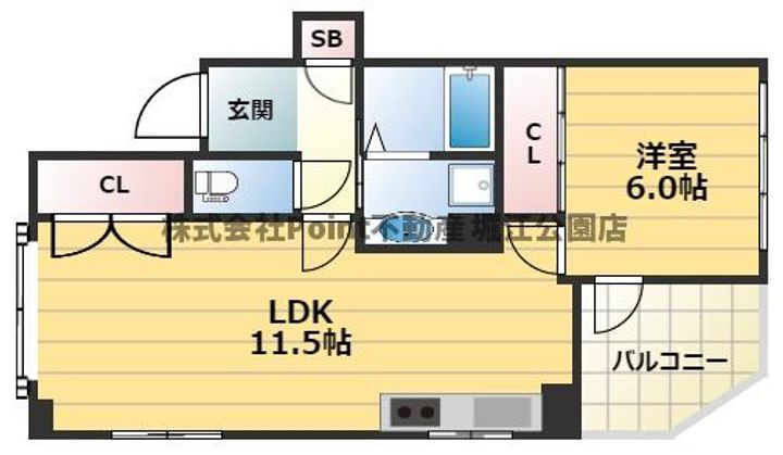 パシフィック上本町の間取り
