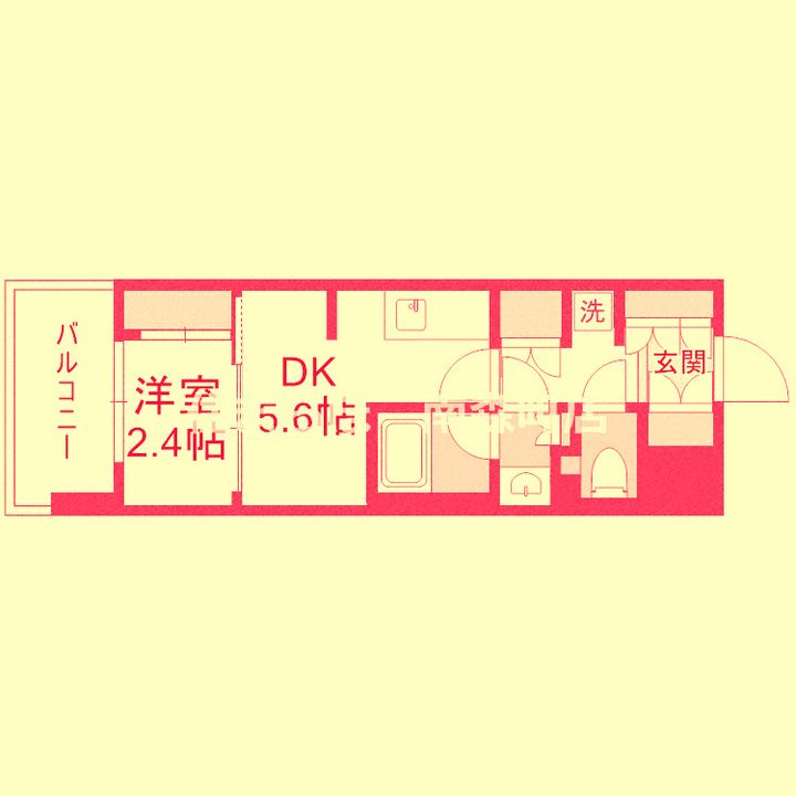 大阪府大阪市北区松ケ枝町(マンション)の賃貸物件の間取り