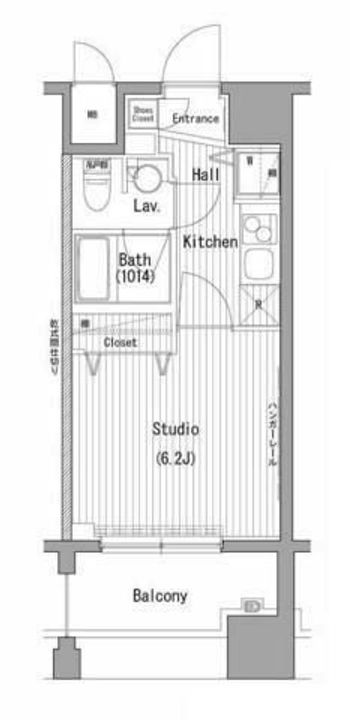 神奈川県横浜市中区富士見町(マンション)の賃貸物件の間取り