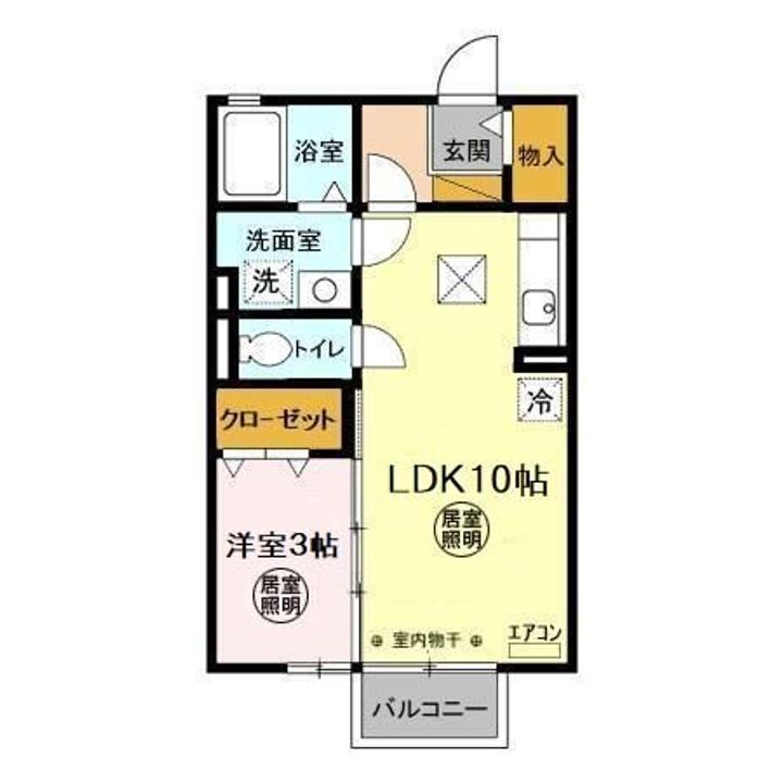 クオーレ A・Bの間取り