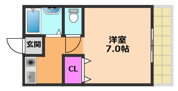 T’S SQUARE野見町の間取り