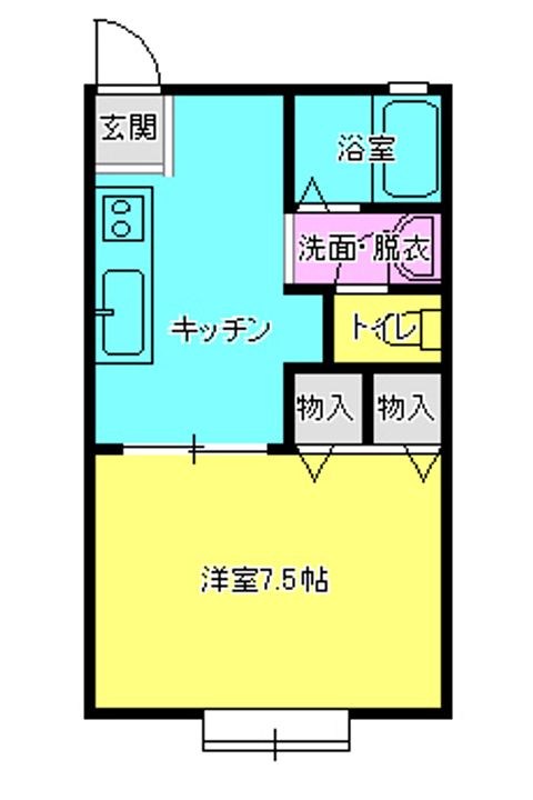 クレール紫竹の間取り