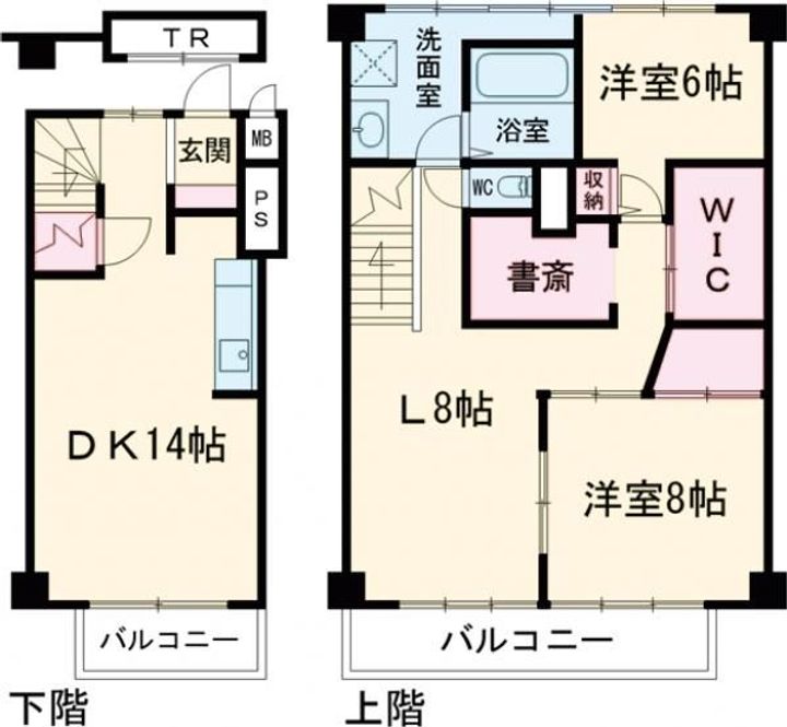 経堂セントラルマンションの間取り