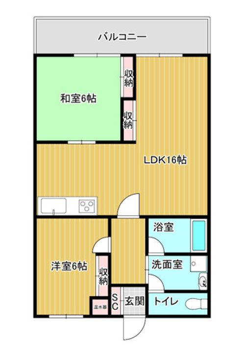 フレンドリーオーク中島の間取り