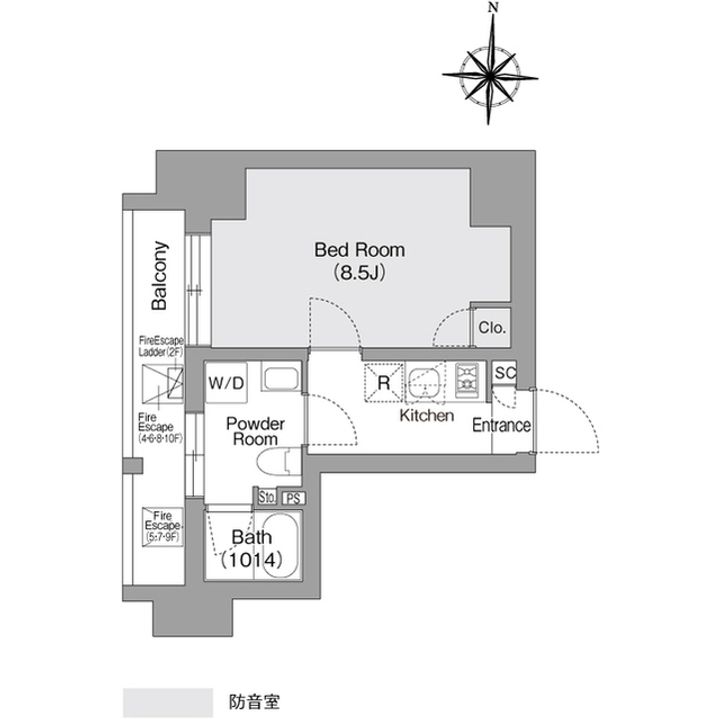 東京都江東区森下3(マンション)の賃貸物件の間取り