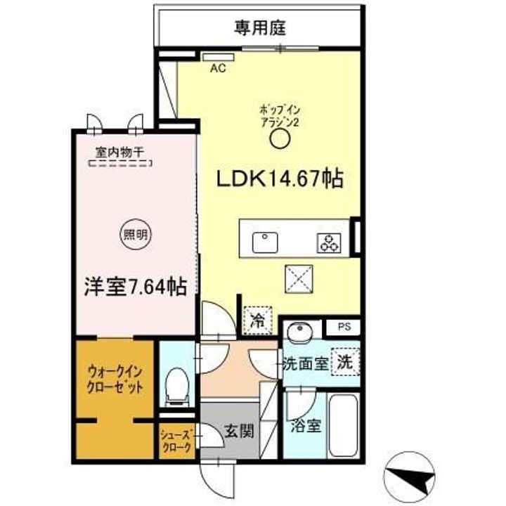 ラ・カーサ・フェリーチェの間取り