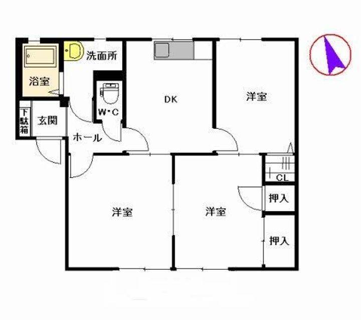 シャルマンドミールBの間取り